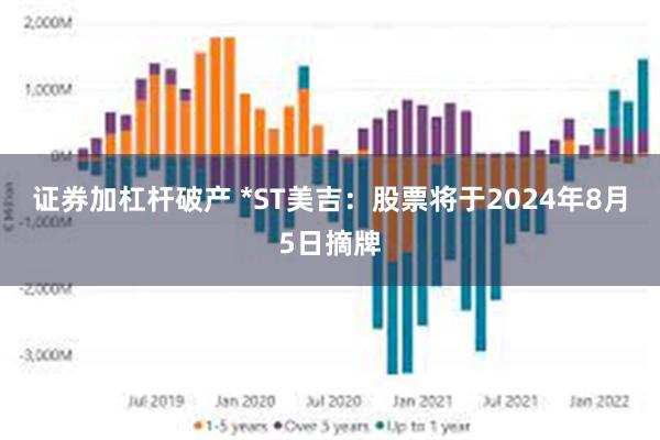 证券加杠杆破产 *ST美吉：股票将于2024年8月5日摘牌