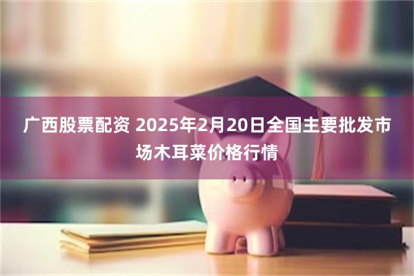 广西股票配资 2025年2月20日全国主要批发市场木耳菜价格行情